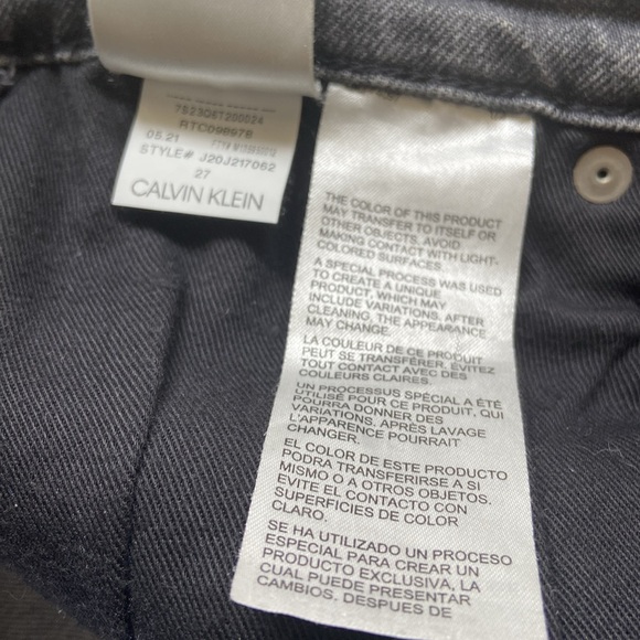 Calvin Klein Mom Jeans Size 27 gray wash - Picture 6 of 8